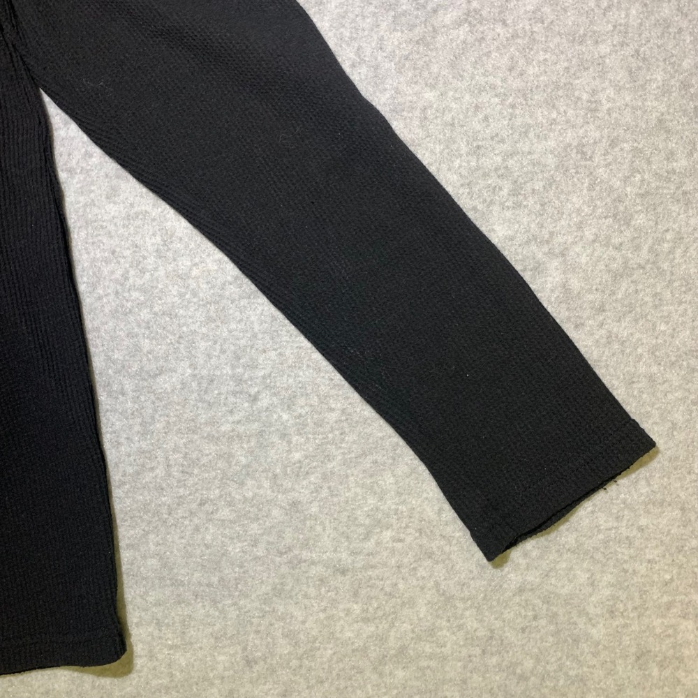 U.S. Polo Sleepwear Top‎ Mens XL Black Thermal Waffle Knit Long Sleeve Shirt - Picture 5 of 11